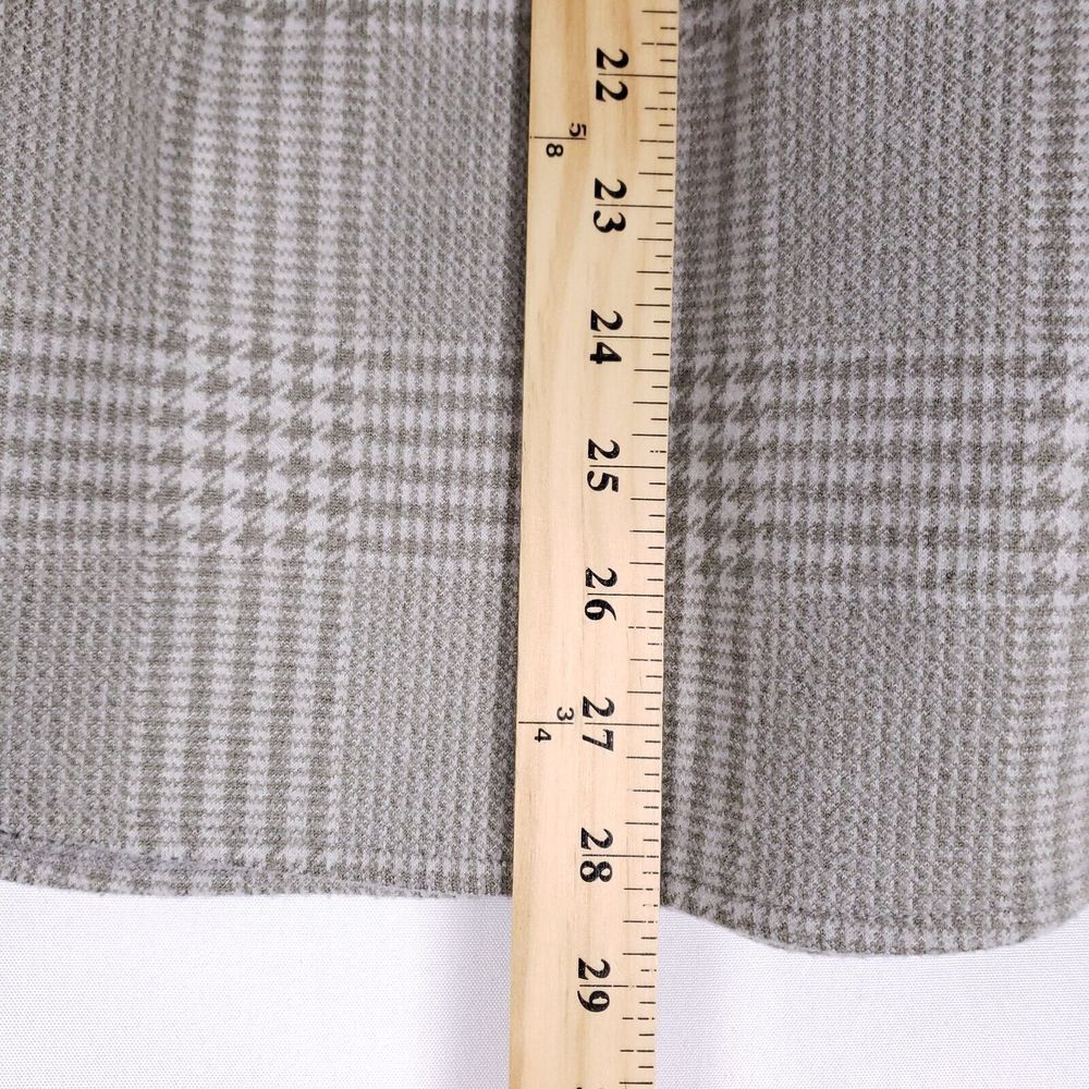 Dip Plaid Shirt Jacket Women Small Gray Button Front Shacket Long Sleeve Pockets - Picture 8 of 9